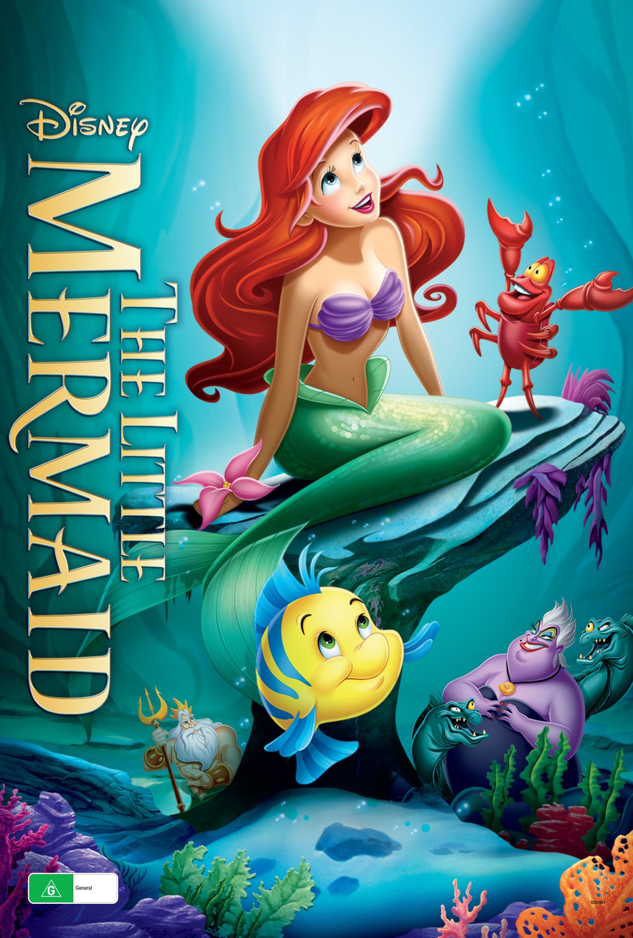 A movie poster of The Little Mermaid.