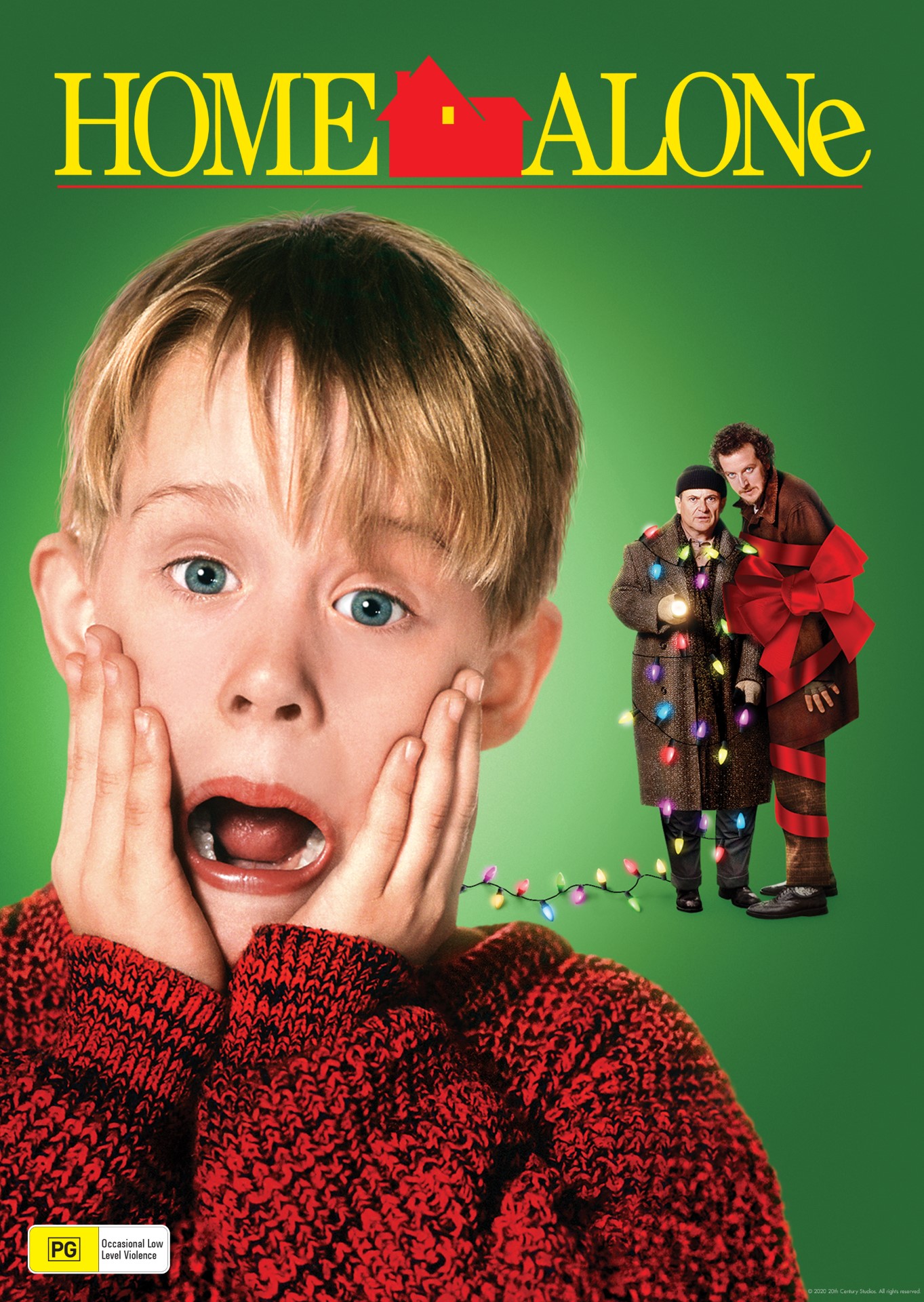 A movie poster of Home Alone (35th Anniversary). Starring .