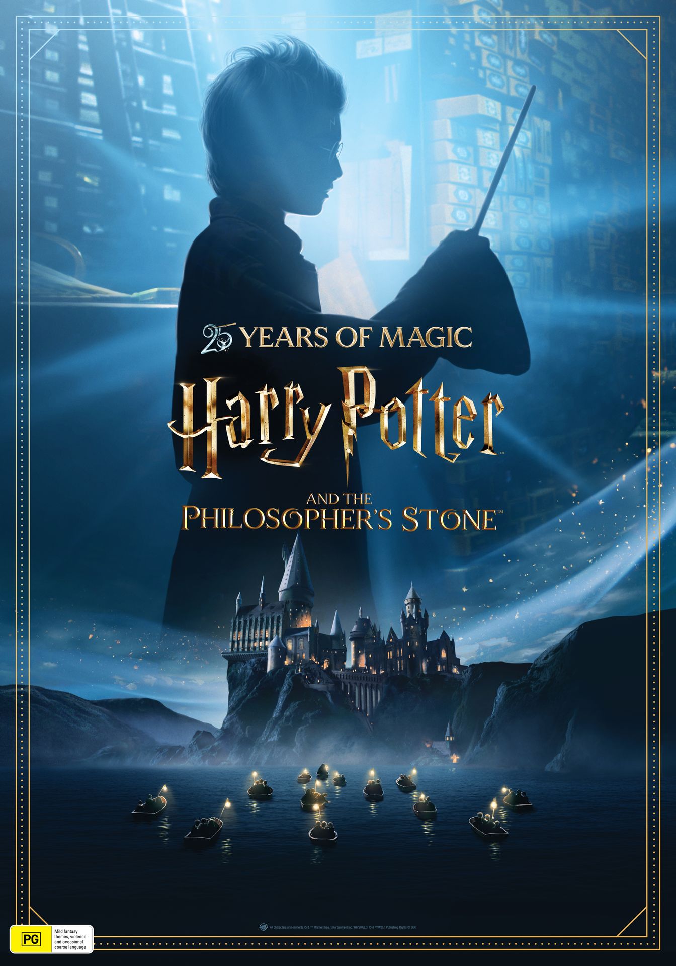 A movie poster of HP and the Philosopher's Stone (25th Anniversary).