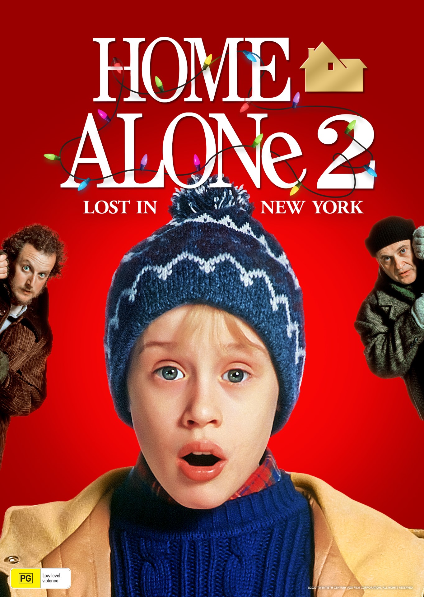 A movie poster of Home Alone 2: Lost in New York. Starring .