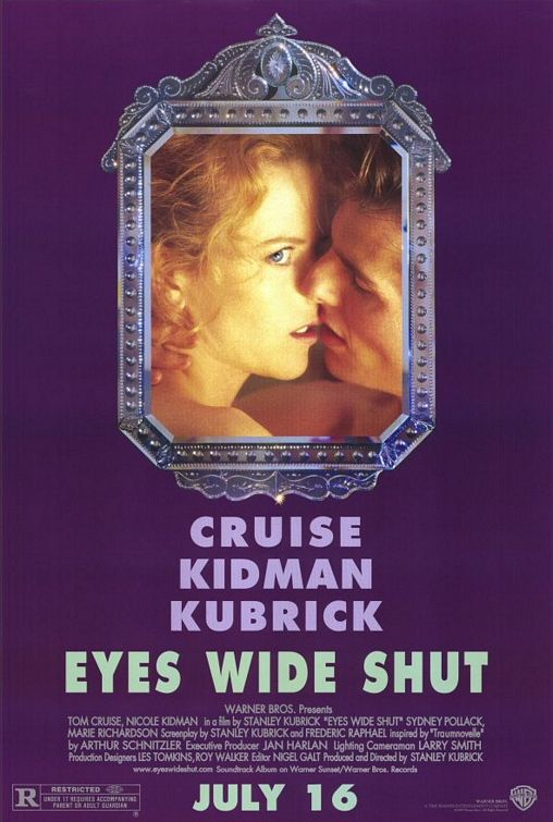 A movie poster of Eyes Wide Shut. Starring .