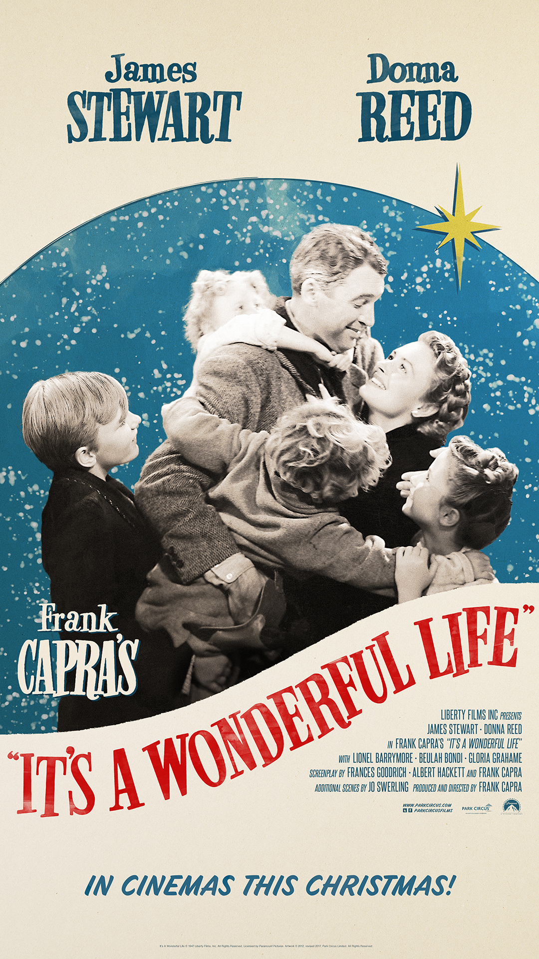 A movie poster of It's a Wonderful Life.