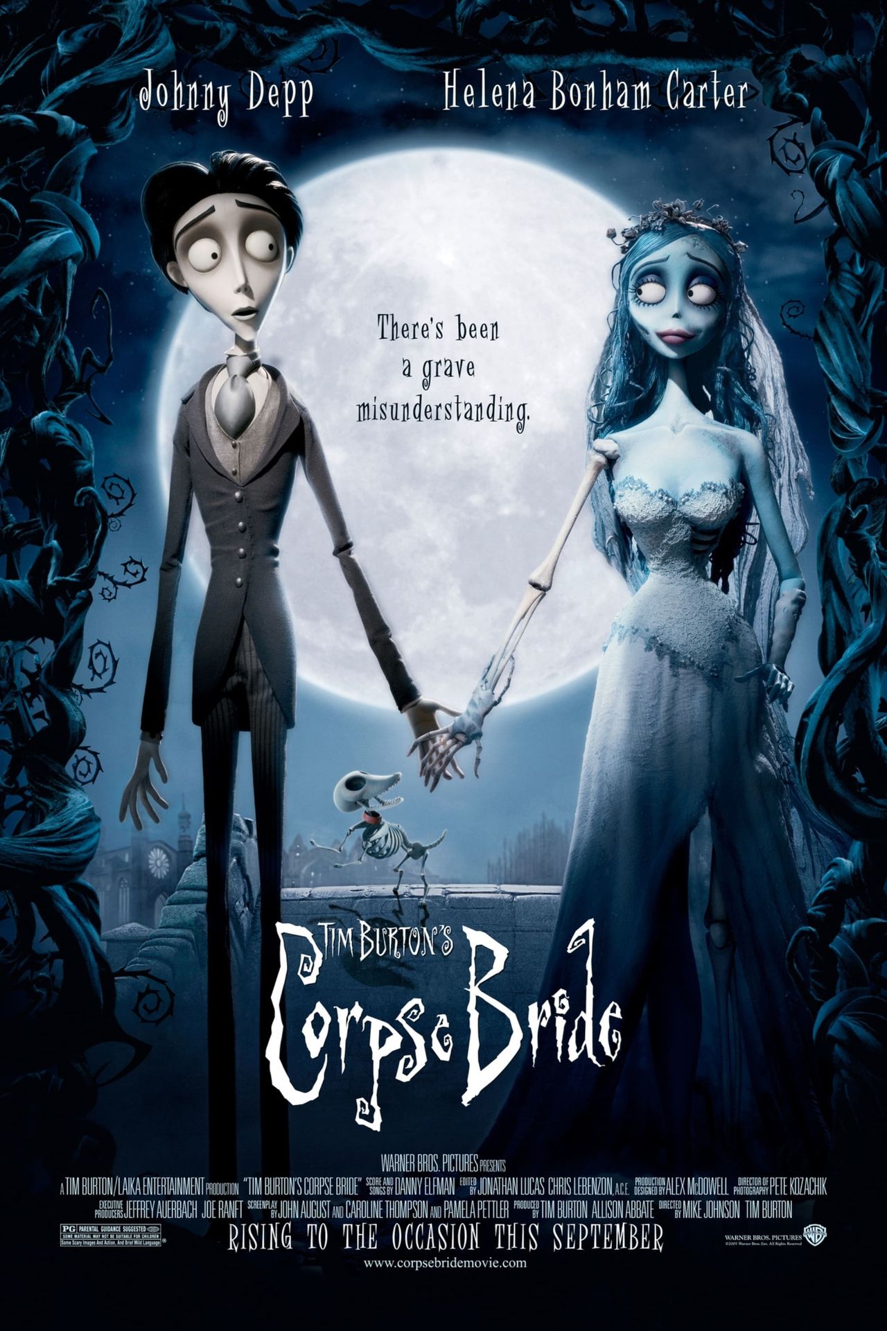 A movie poster of Corpse Bride (20th Anniversary). Starring .