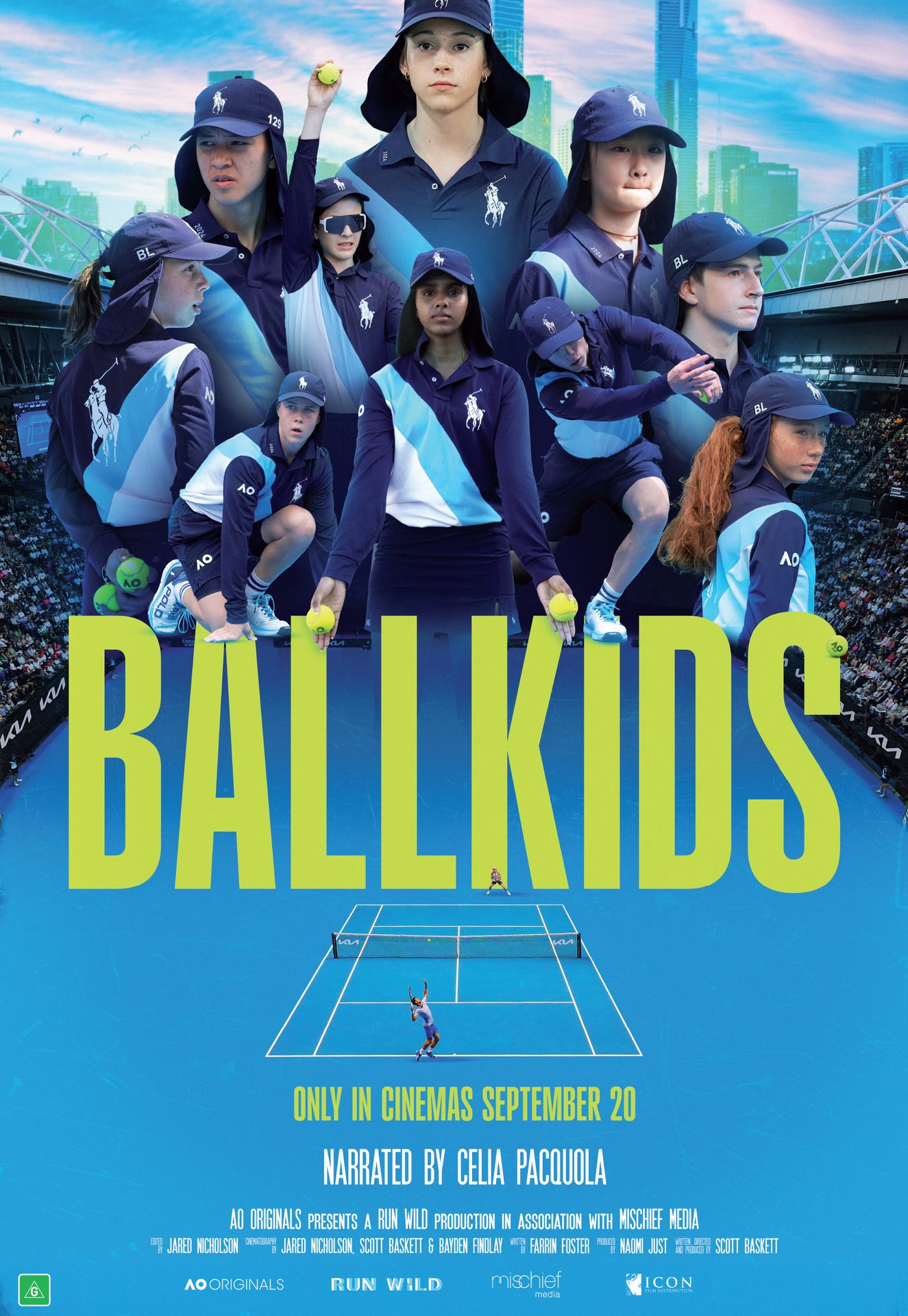 A movie poster of Ballkids. Starring .