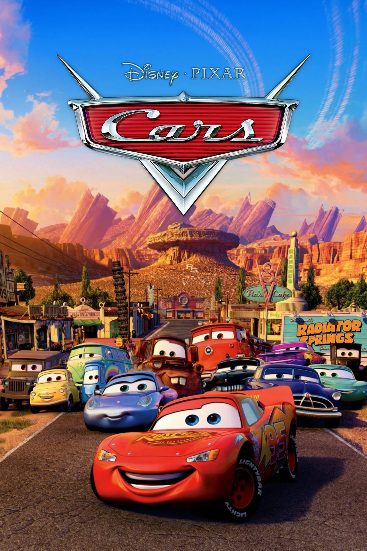 A movie poster of Cars (20th Anniversary). Starring Bonnie Hunt, Paul Newman, Owen Wilson. Release date 03 09 2026.