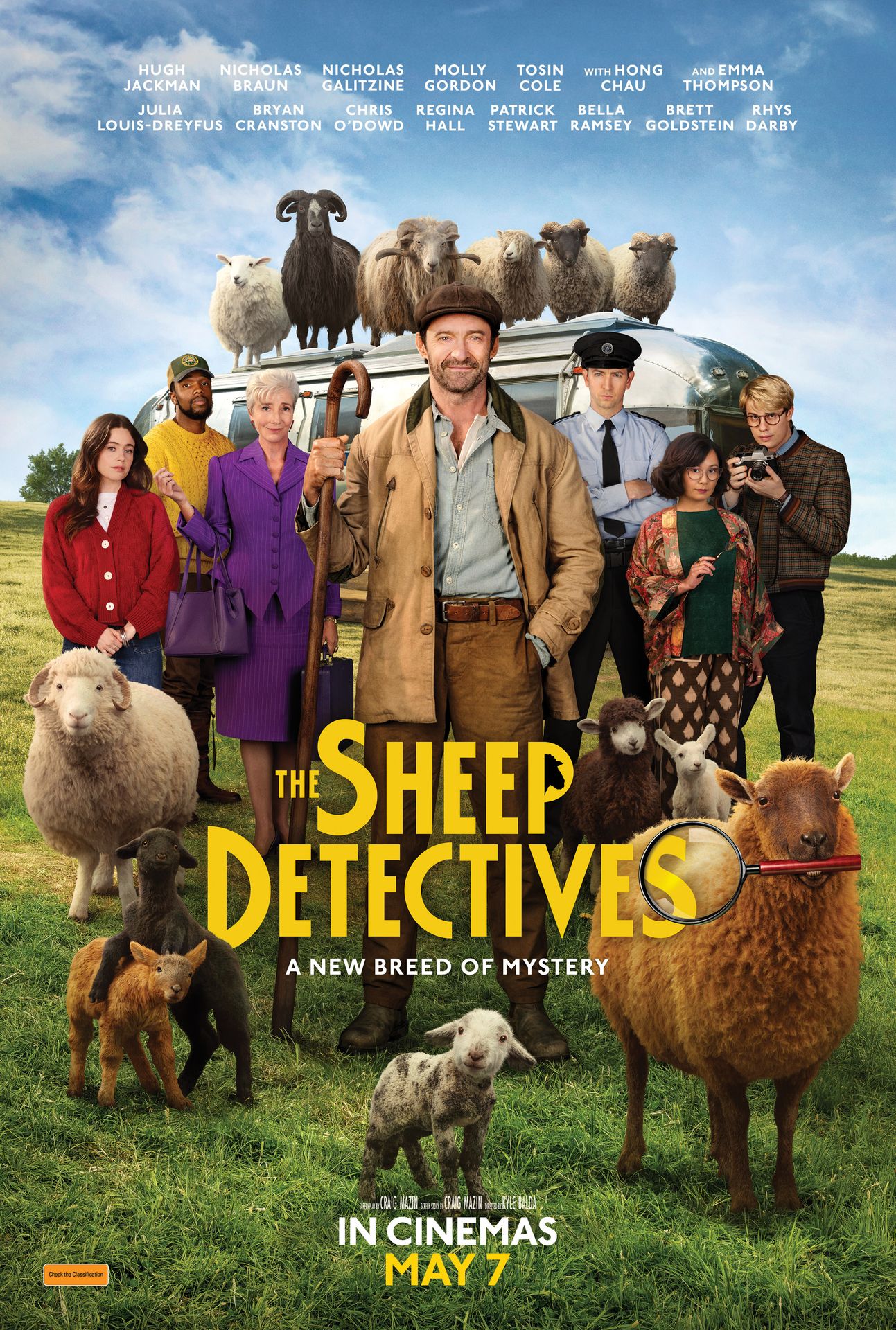 A movie poster of The Sheep Detectives.