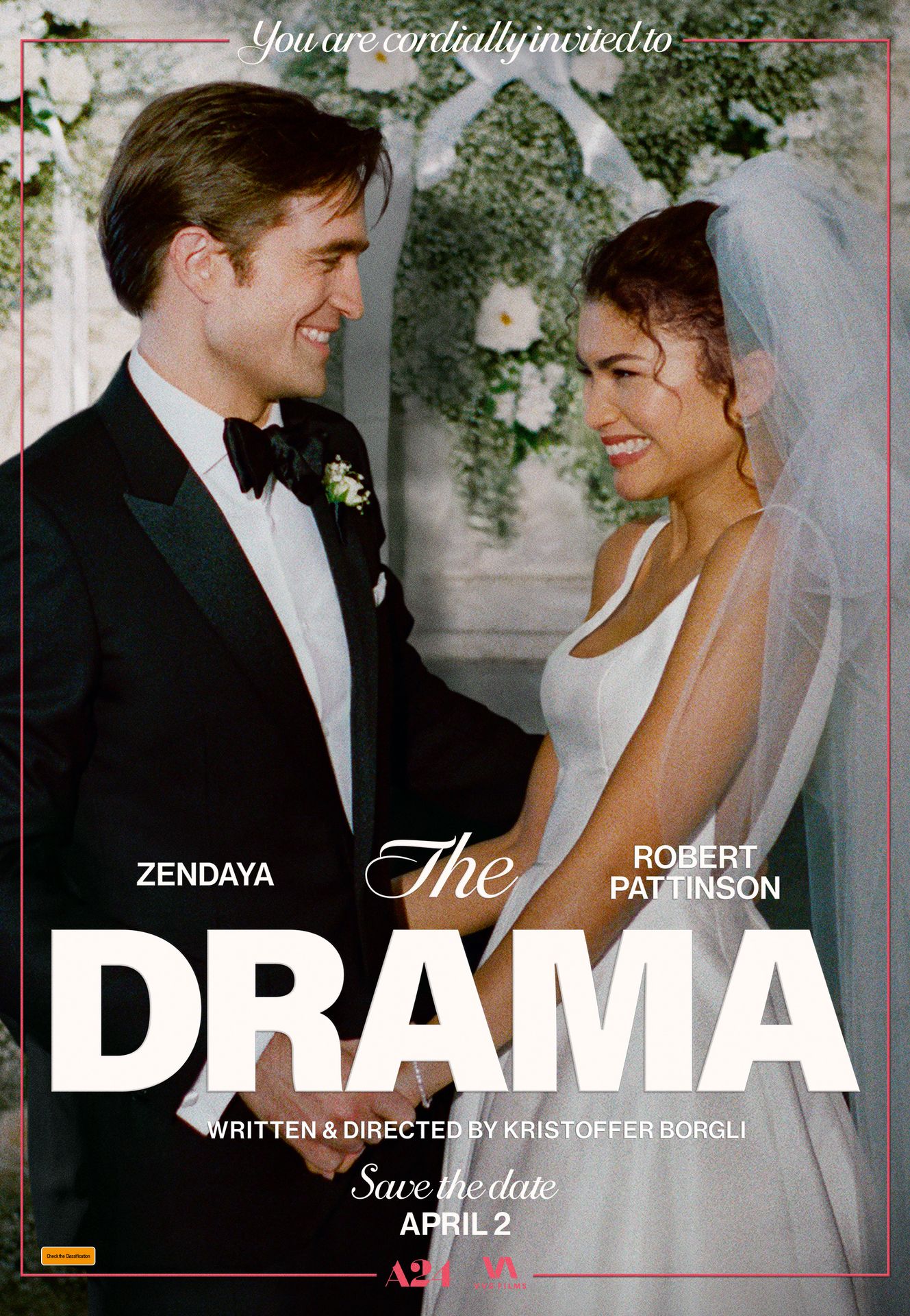 A movie poster of The Drama. Starring Alana Haim,Echo Campbell,Greer Cohen,Hailey Gates,Mamoudou Athie,Michael Abbott Jr.,Peyton Jackson,Robert Pattinson,Sydney Lemmon,YaYa Gosselin,Zendaya,Zoe Winters.