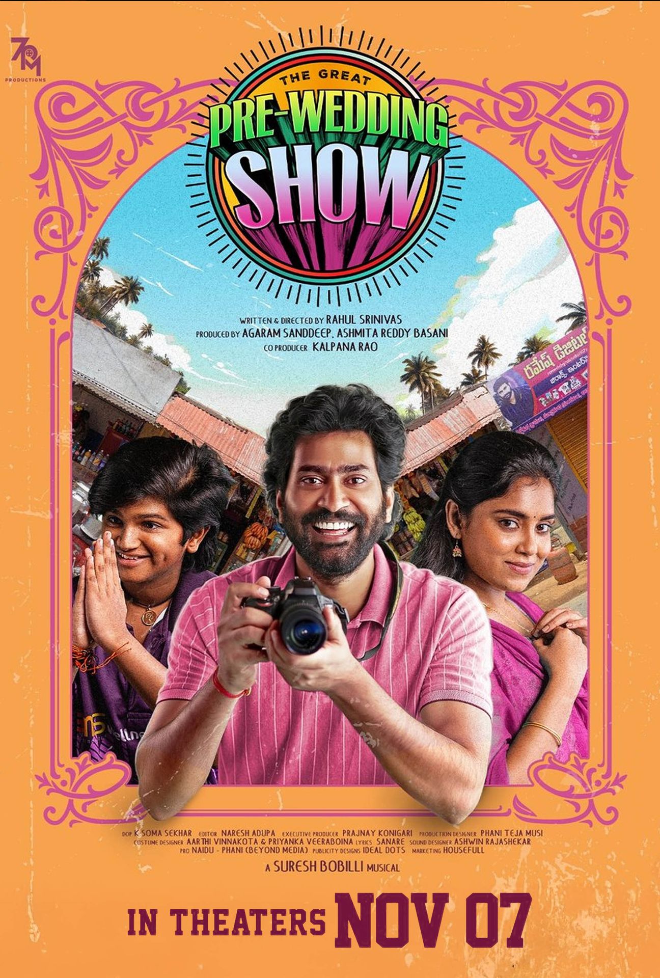 A movie poster of The Great Pre-Wedding Show.