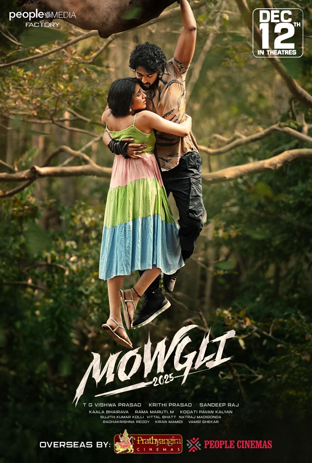 A movie poster of Mowgli. Release date 12 12 2025.