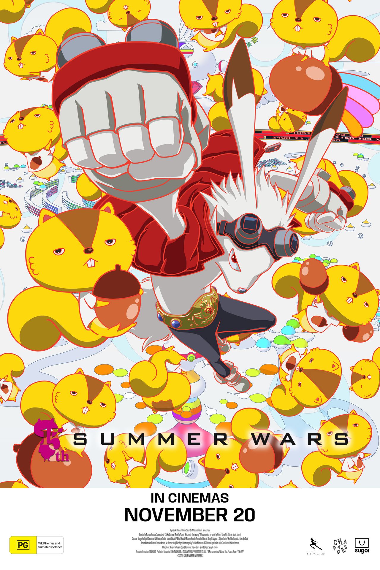 A movie poster of Summer Wars 4K.