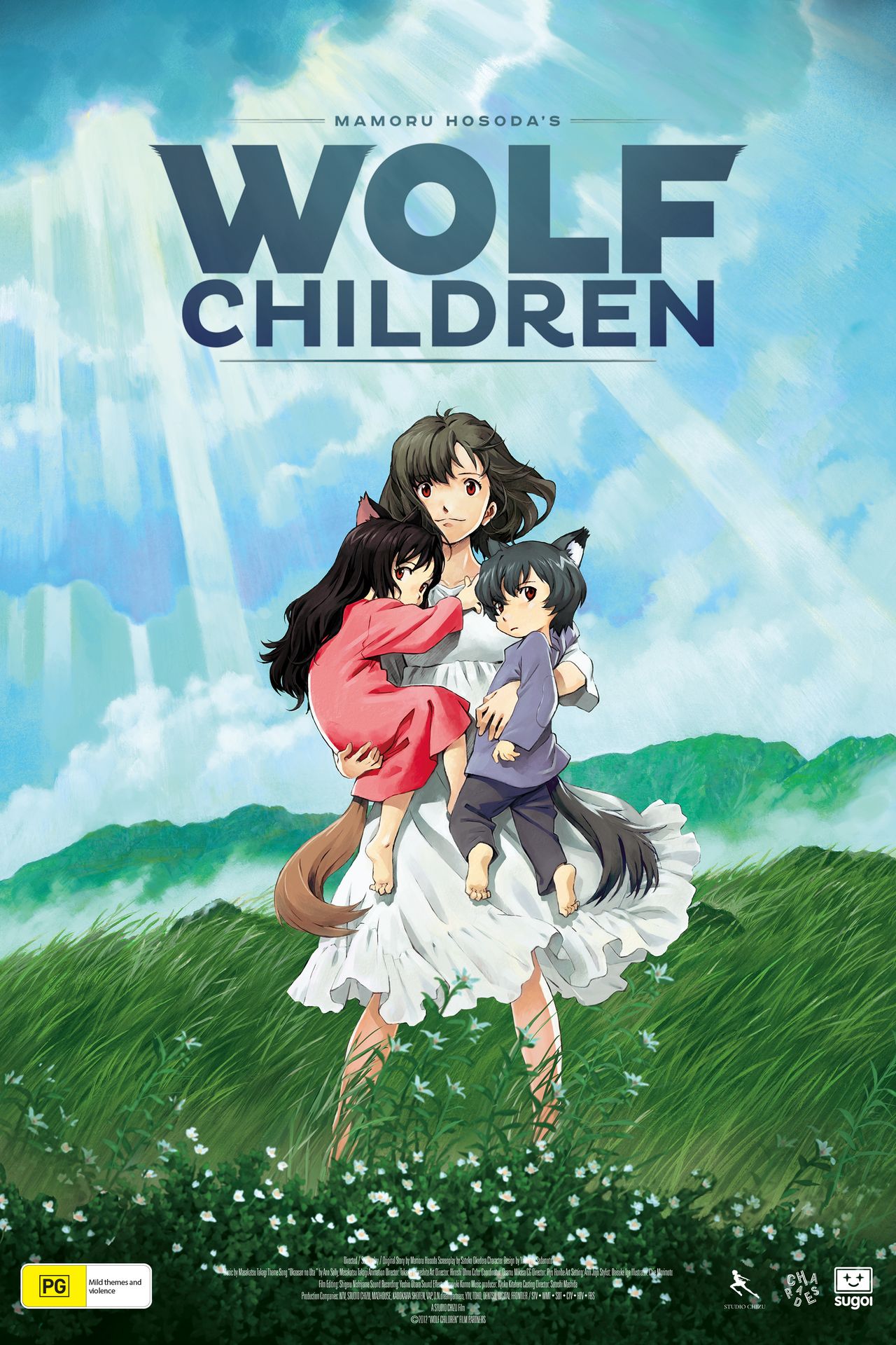 A movie poster of Wolf Children 4K.
