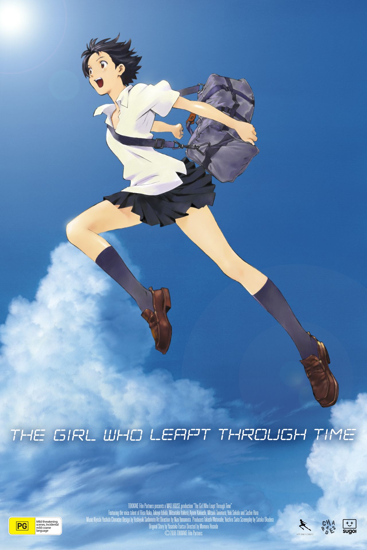 A movie poster of The Girl Who Leapt Through Time 4K.