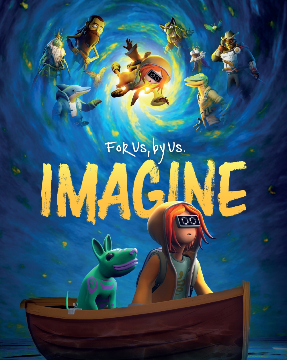 A movie poster of Imagine.