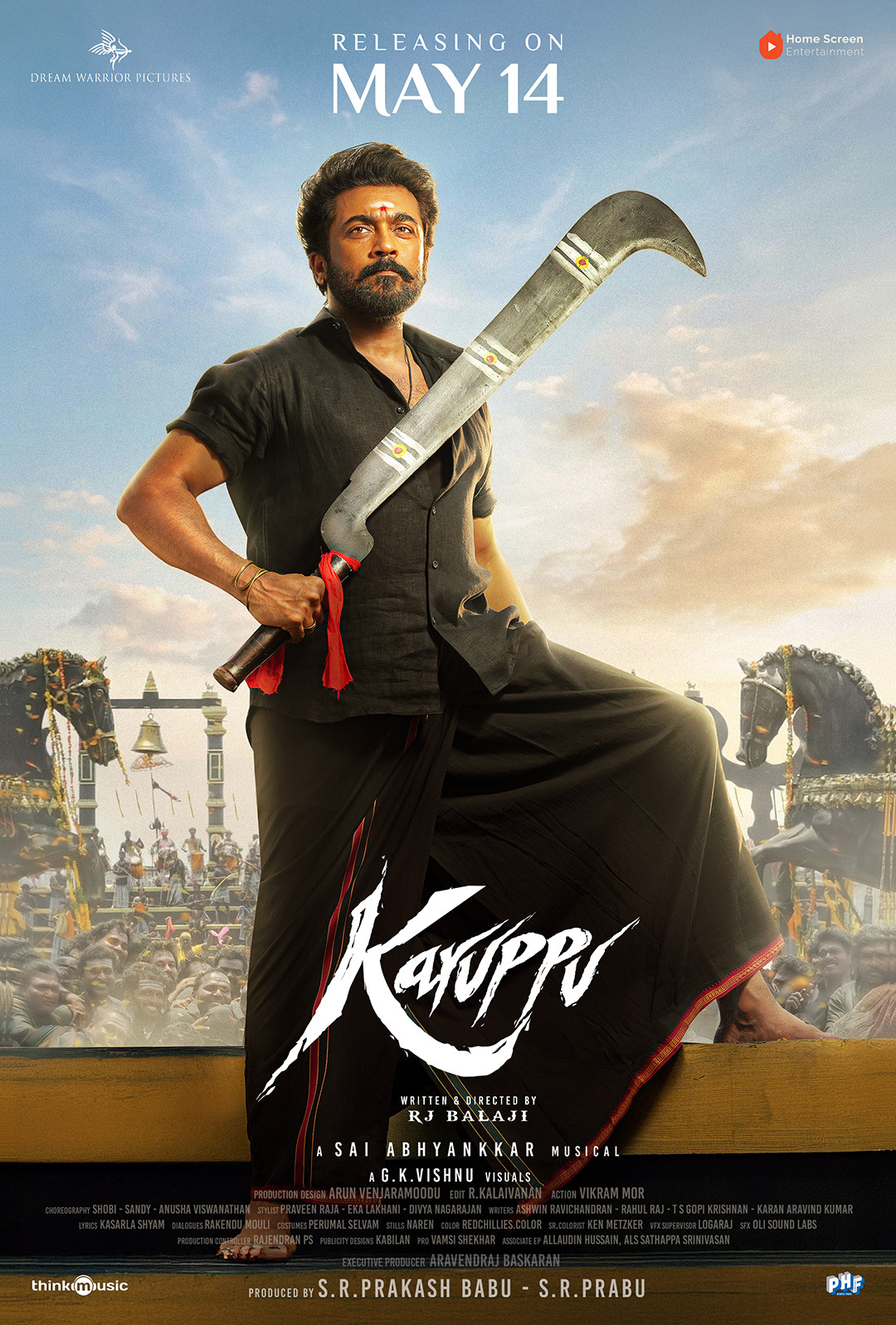 A movie poster of Karuppu.