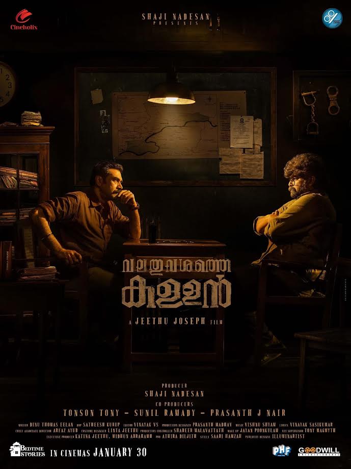 A movie poster of Valathu Vashathe Kallan.