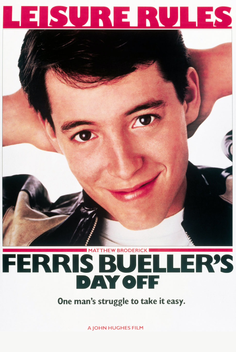 A movie poster of Ferris Bueller's Day Off (40th anniversary).