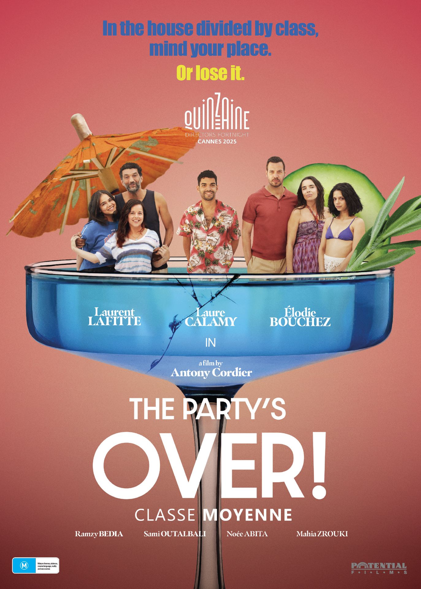 A movie poster of AFDG - The Party's Over!.