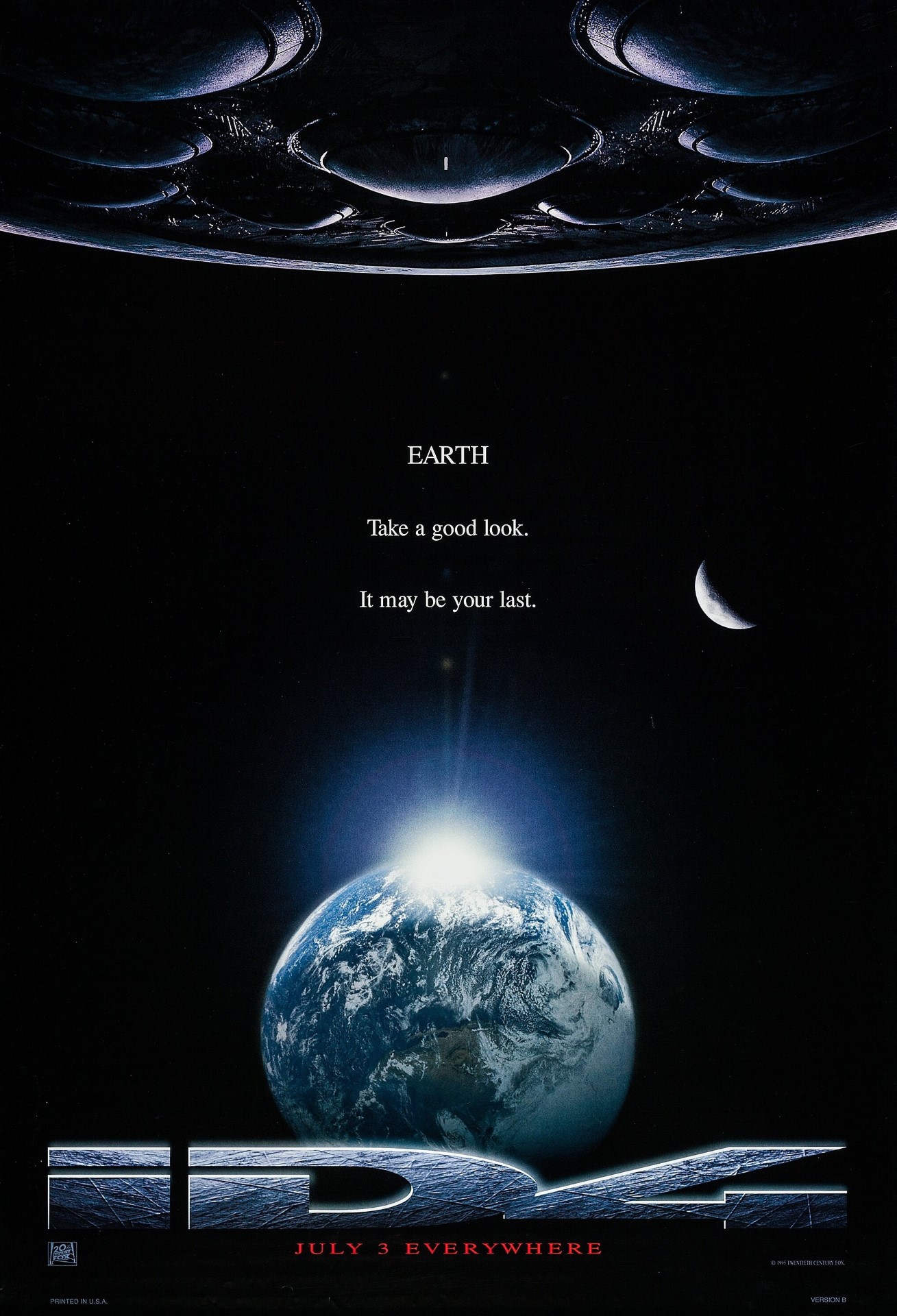 A movie poster of Independence Day (30th Anniversary).
