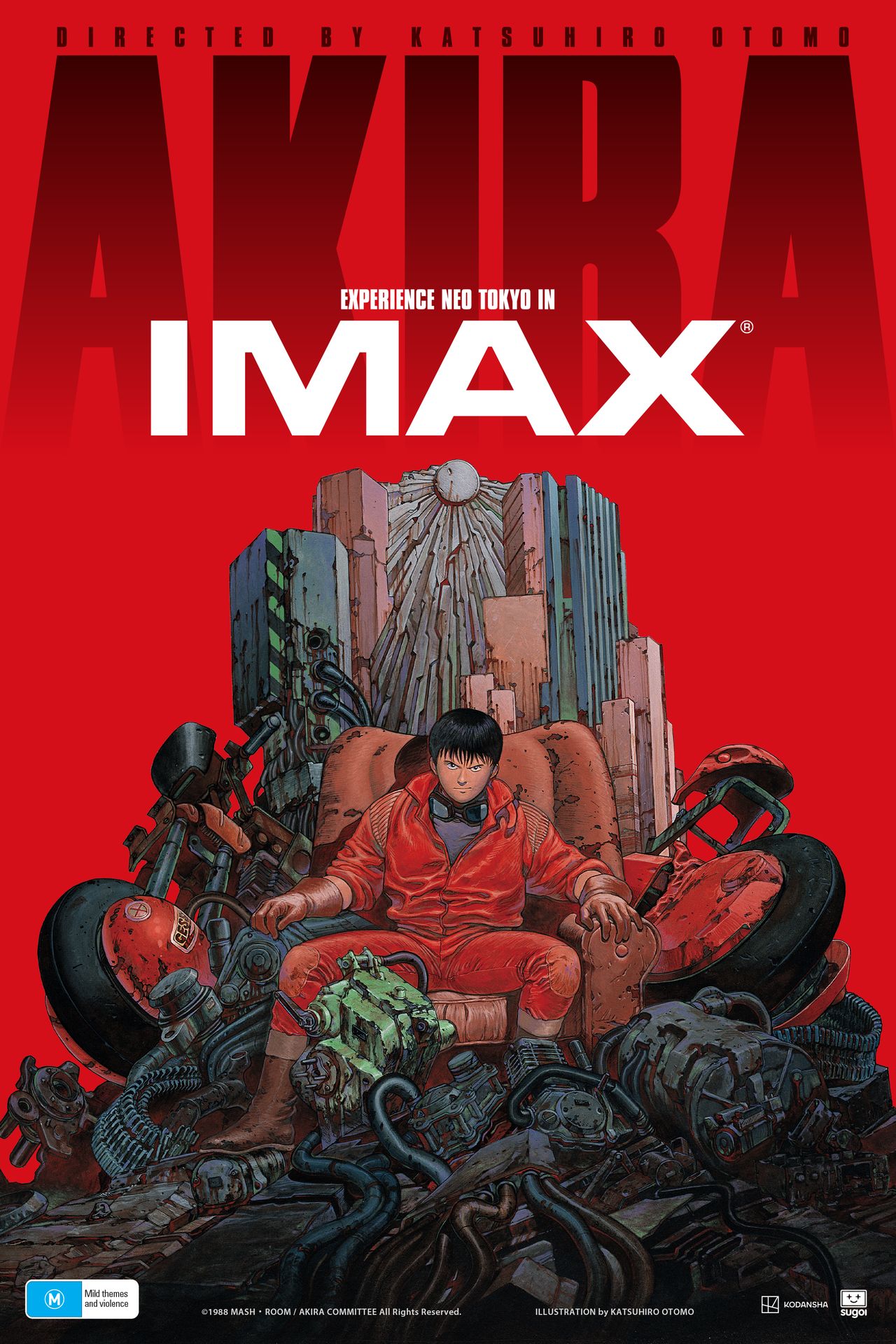 A movie poster of AKIRA IMAX Revival (2026).