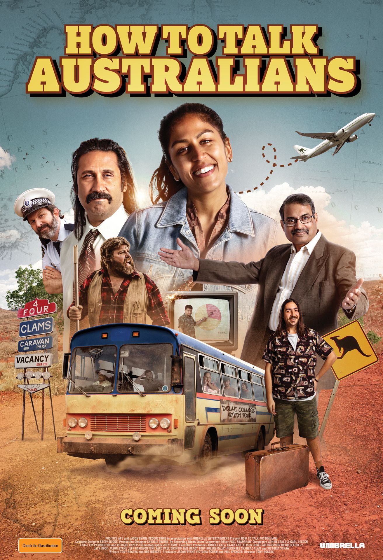 A movie poster of How to Talk Australians: The Movie.