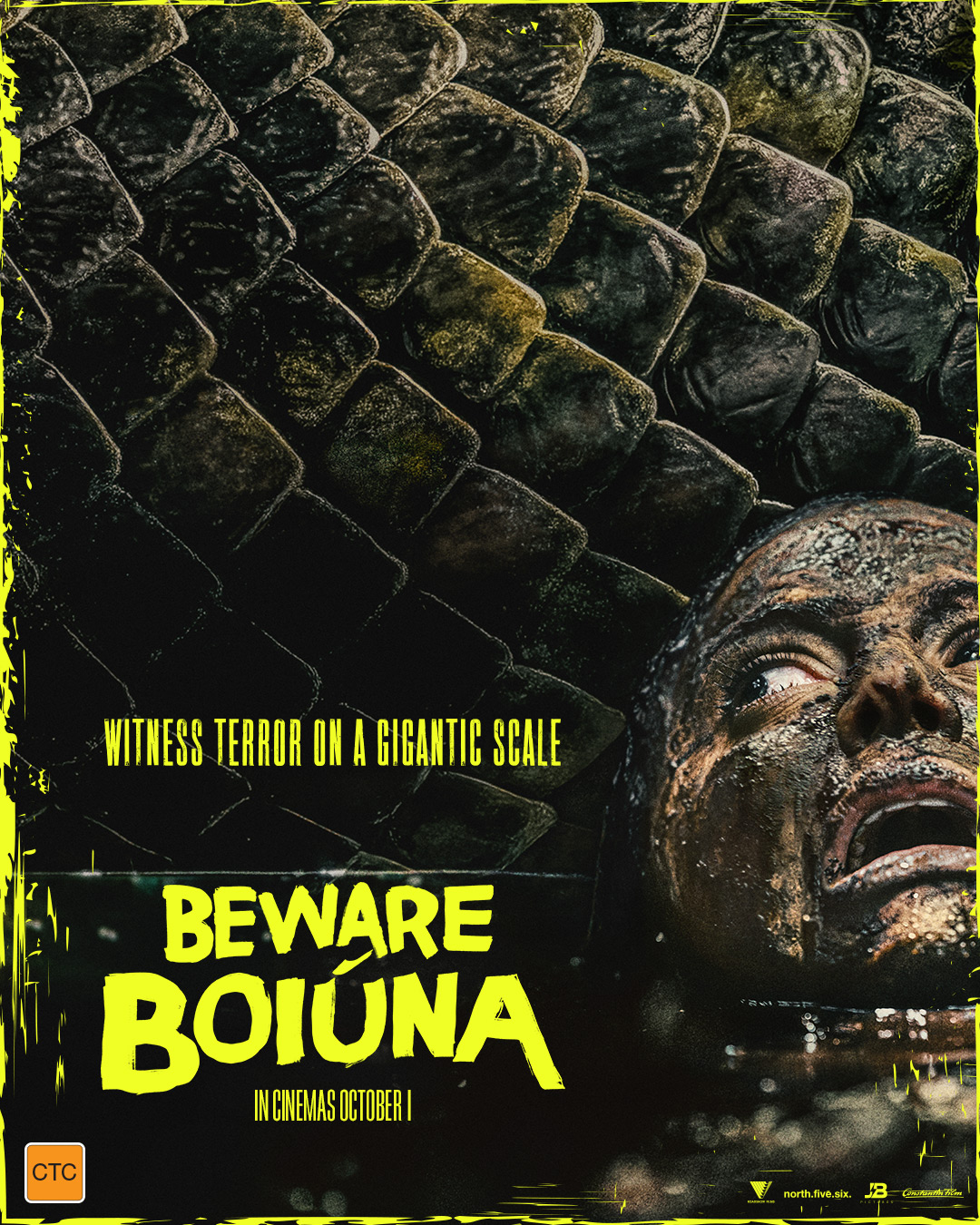 A movie poster of Beware Boiuna.