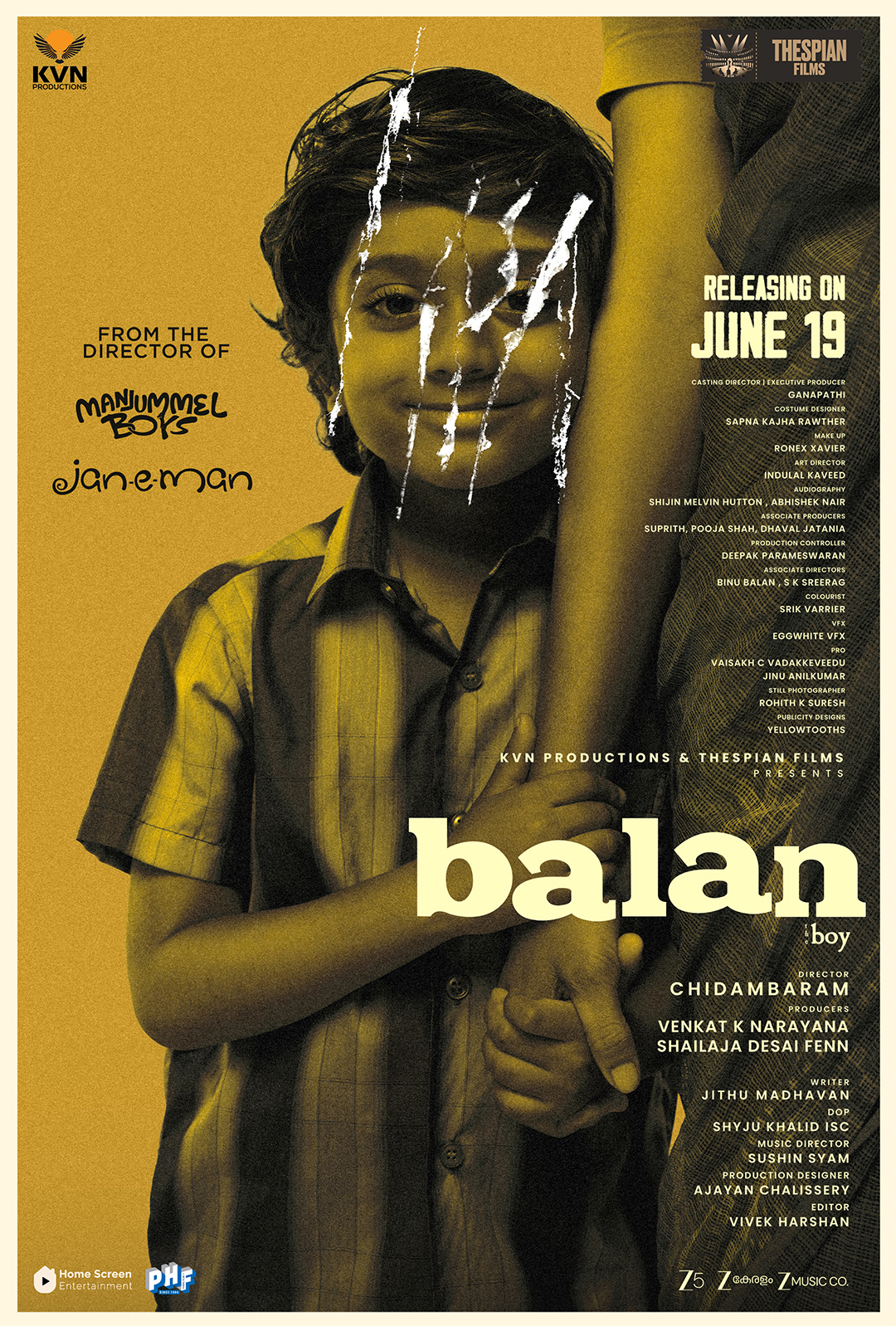 A movie poster of Balan.