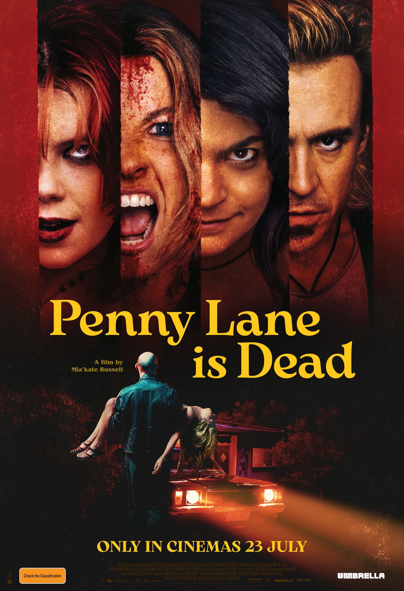 A movie poster of Penny Lane Is Dead.