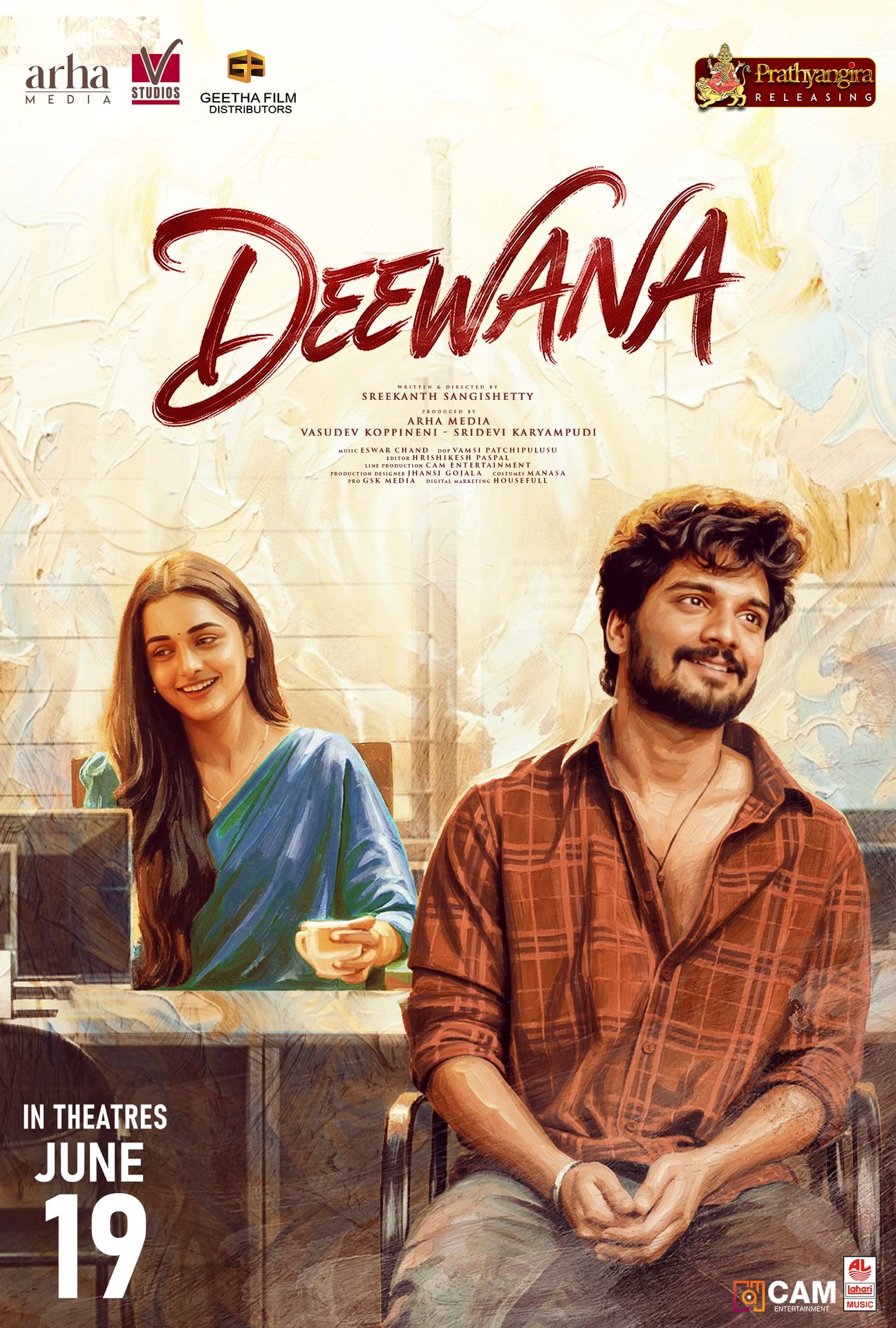 A movie poster of Deewana.