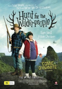 A movie poster of Hunt for the Wilderpeople (10th anniversary).