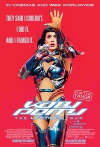 A movie poster of Katy Perry: The Lifetimes Tour - Live From Paris. Starring Katy Perry. Release date 02 09 2026.