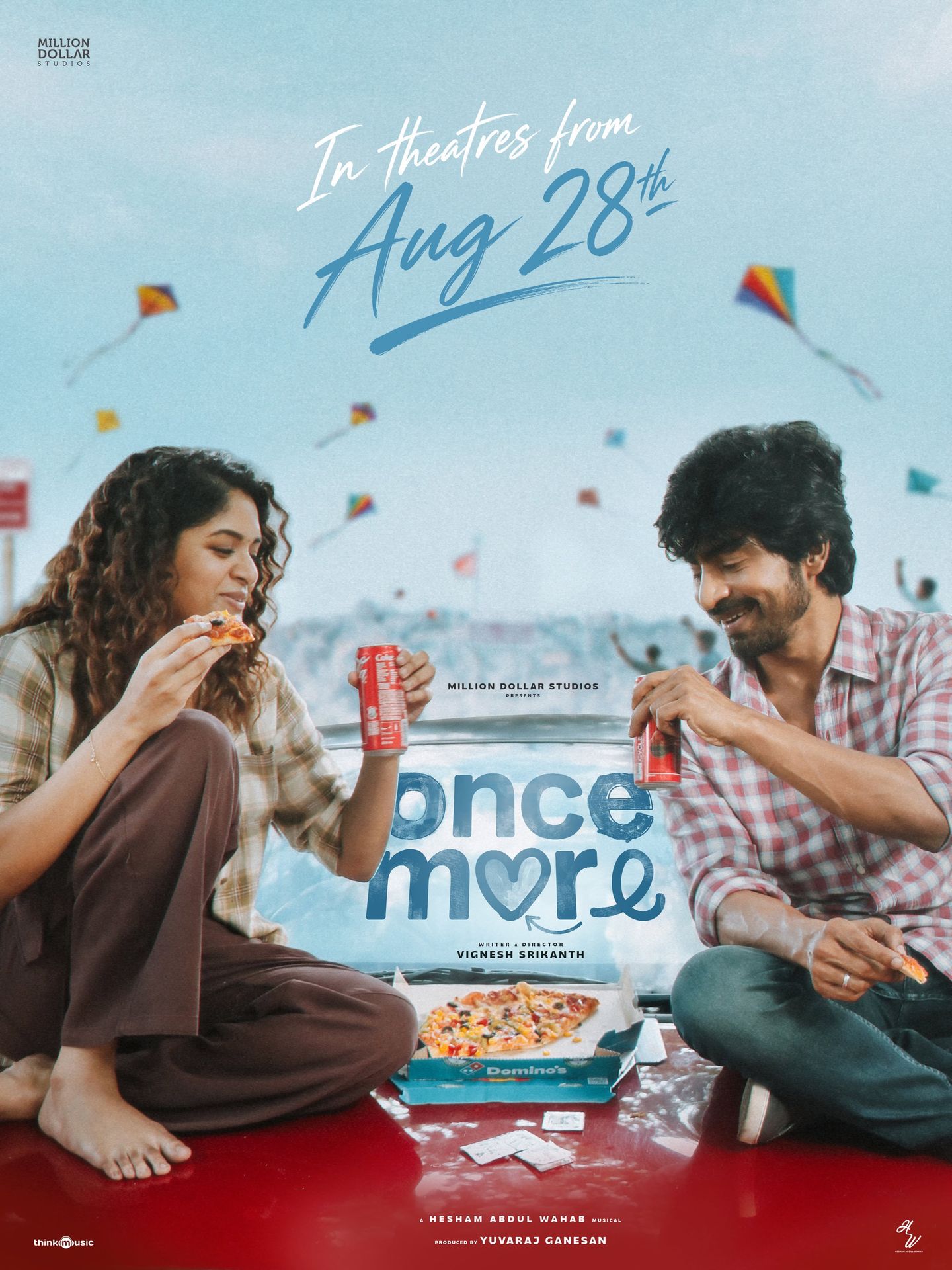 A movie poster of Once More. Starring Arjun Das, Sona Olickal. Release date 28 08 2026.