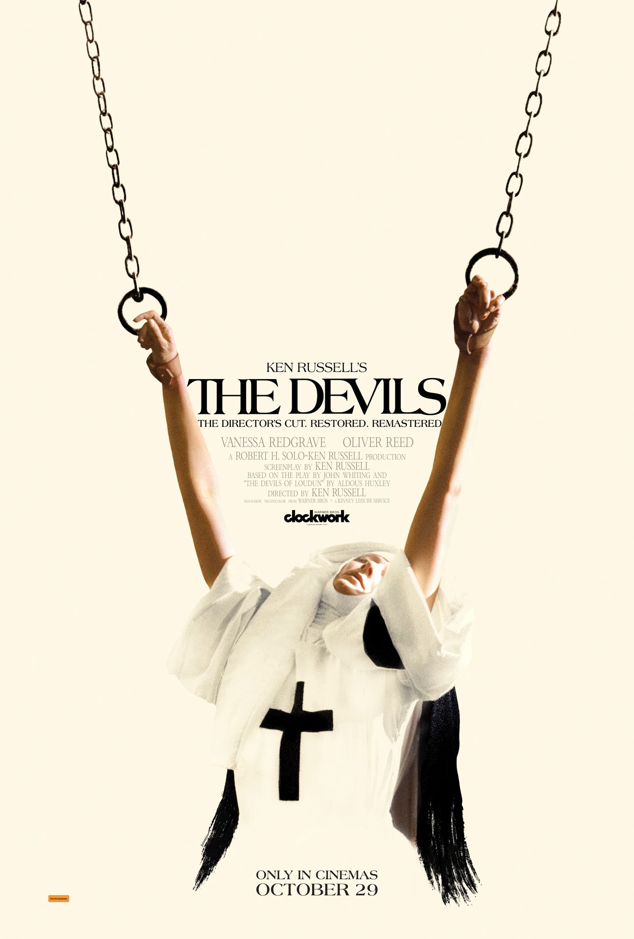 A movie poster of Ken Russell's The Devils.