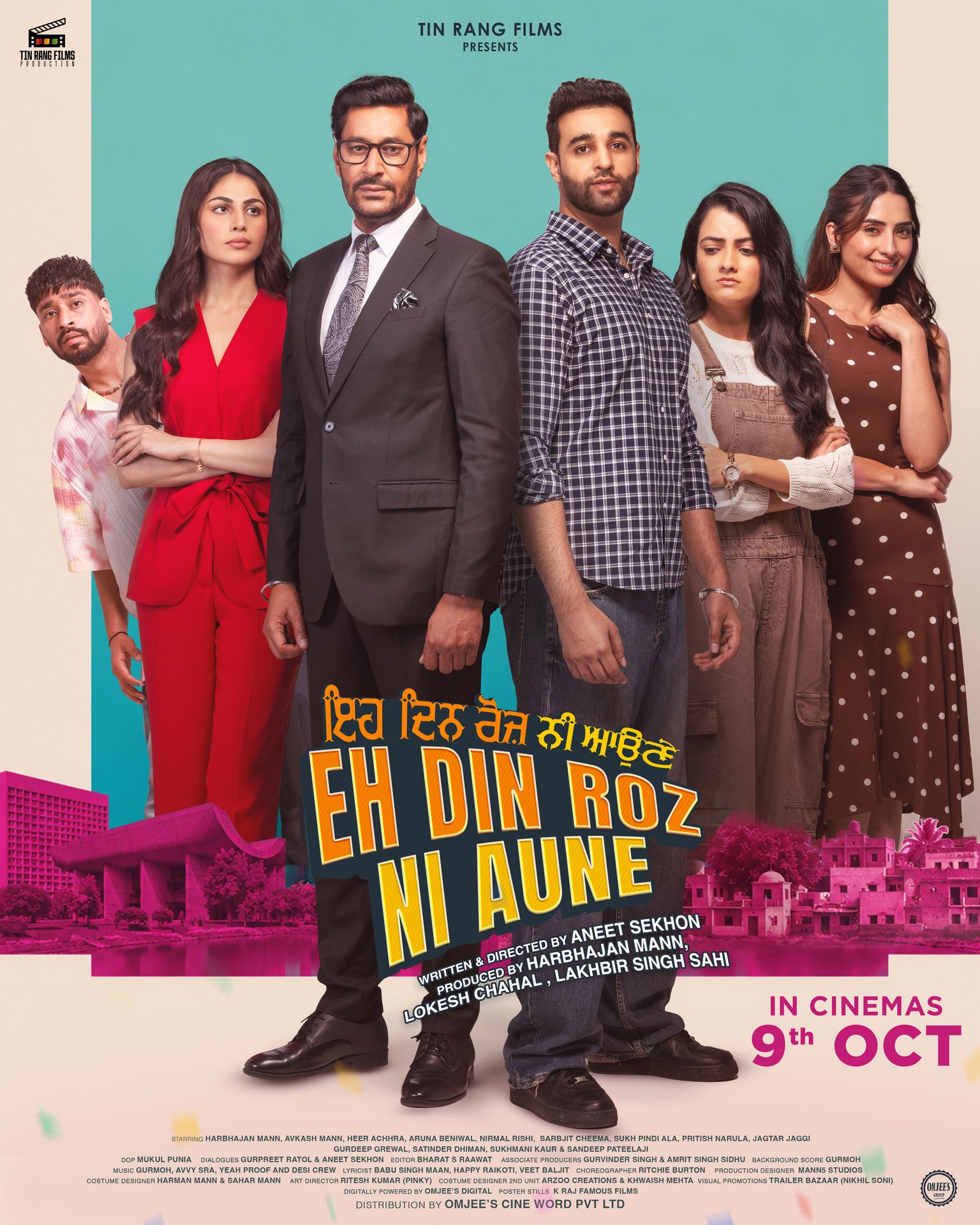 A movie poster of Eh Din Roz Ni Aune.