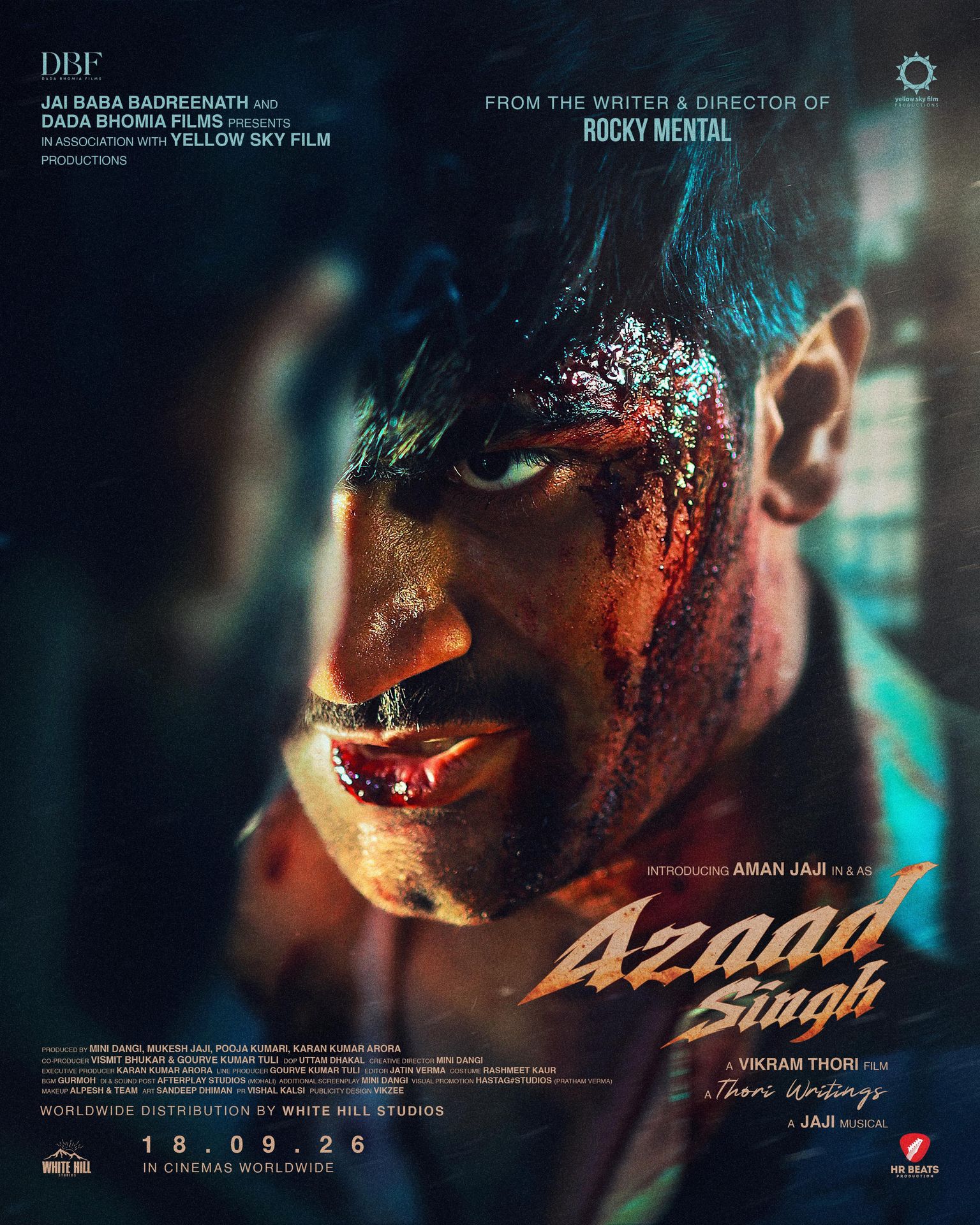 A movie poster of Azaad Singh.