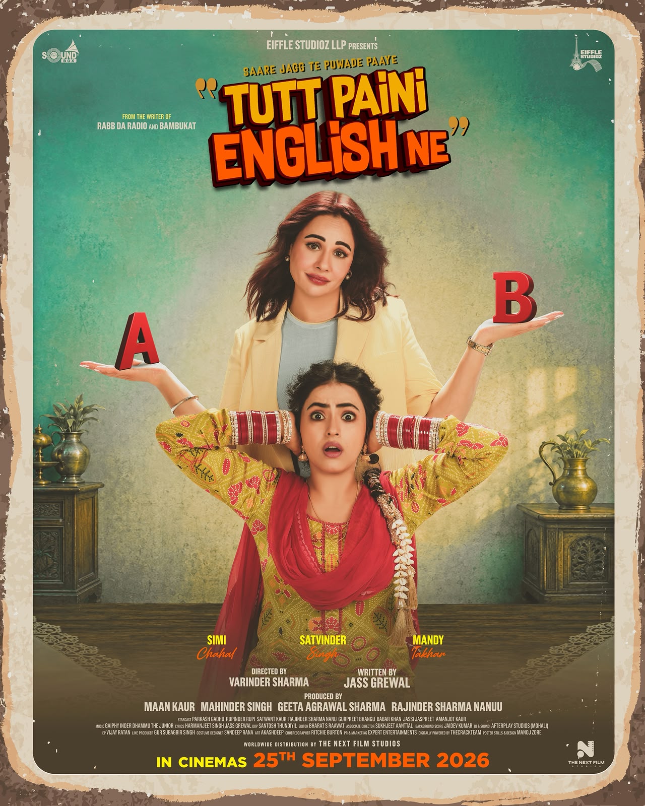 A movie poster of Tutt Paini English Ne.