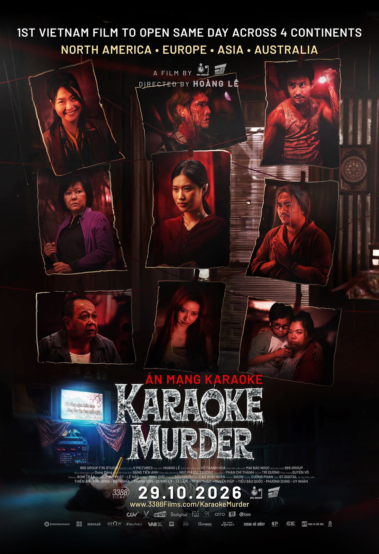 A movie poster of Karaoke Murder.